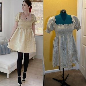 {Hill House Home} NWT Gold Brocade Athena size L